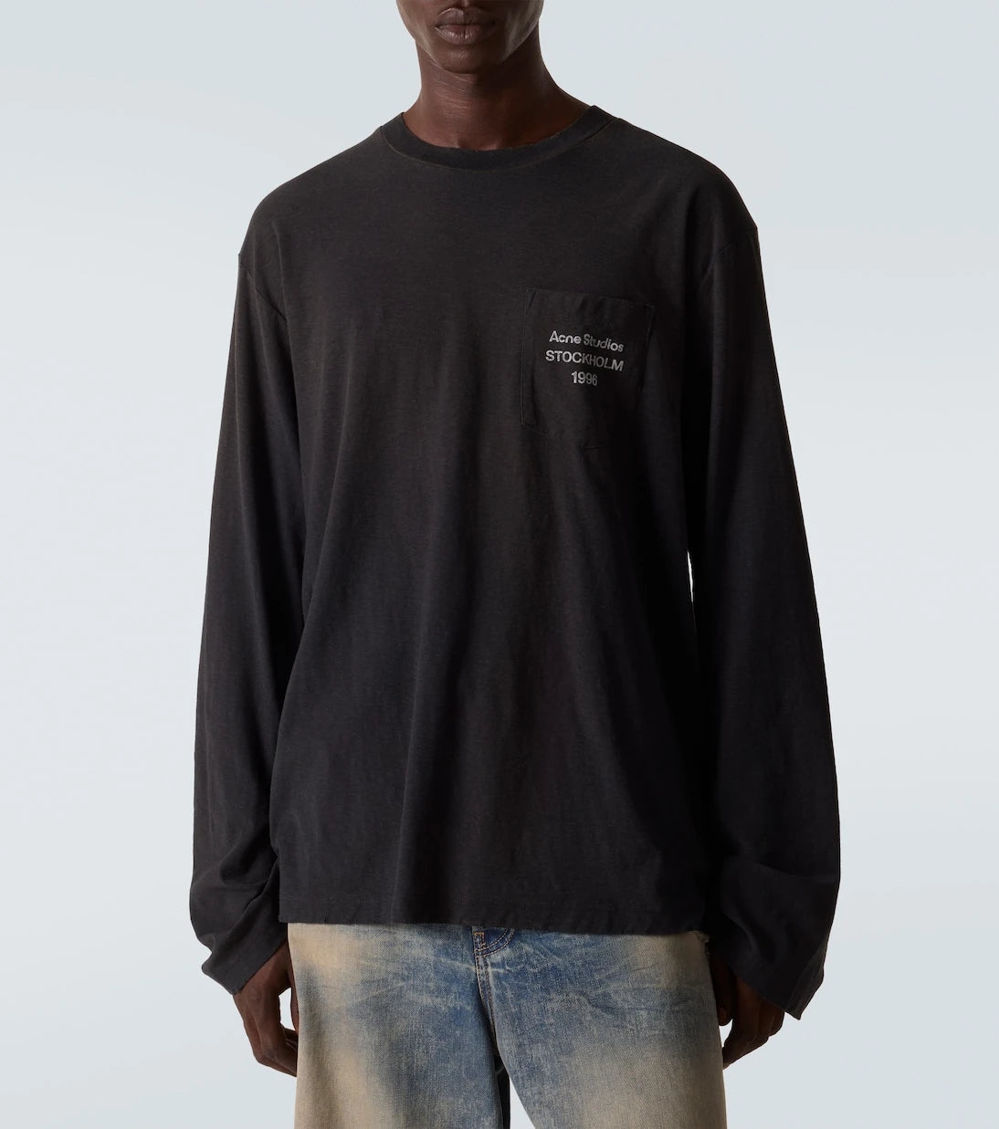 Acne Studios - Distressed cotton-blend T-shirt