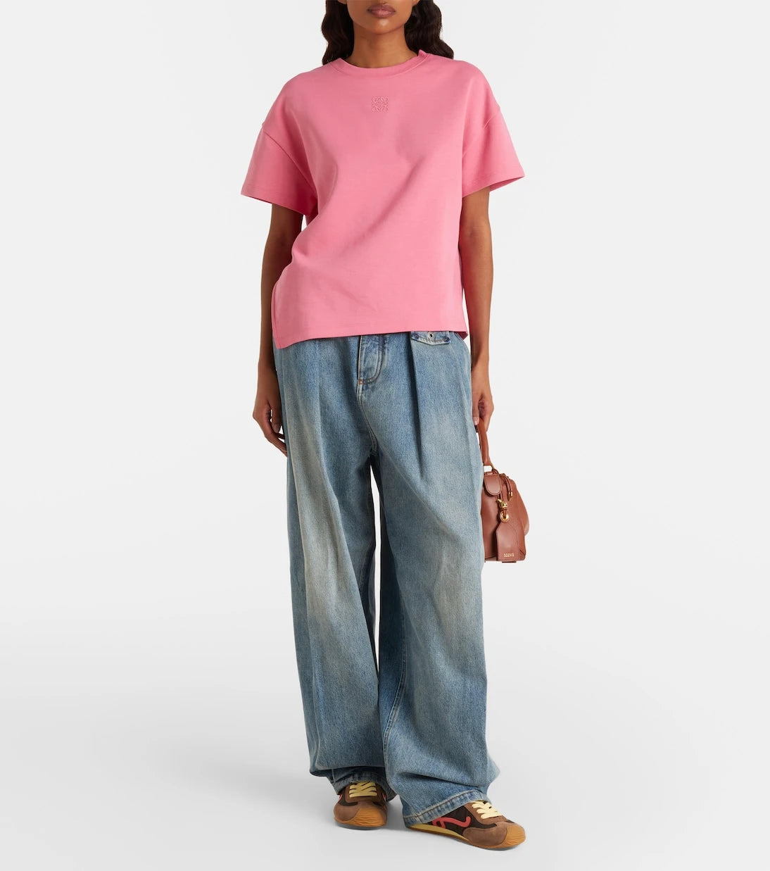 Loewe - Anagram cotton-blend jersey T-shirt