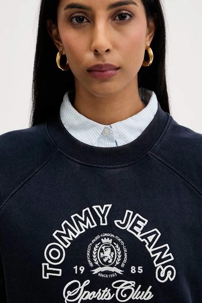 Tommy Jeans pamuklu kadın sweatshirt