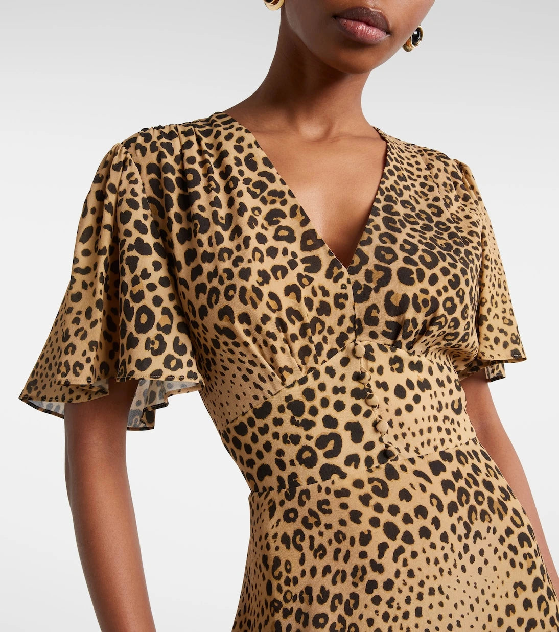 Etro - Paisley leopard-print midi dress
