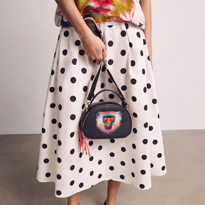 Medicine suni deri crossbody kadın çantası