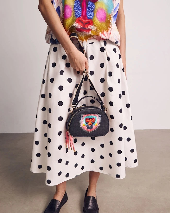 Medicine suni deri crossbody kadın çantası