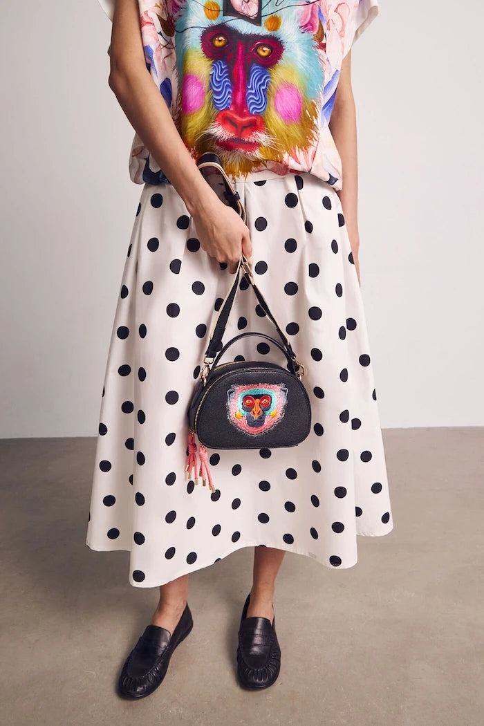 Medicine suni deri crossbody kadın çantası