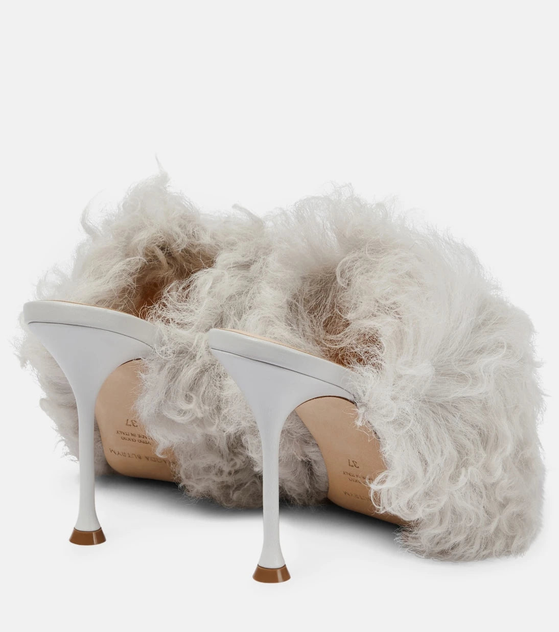 Magda Butrym - Shearling PVC mules