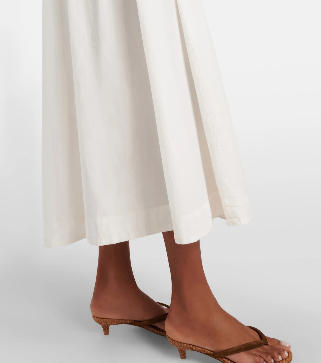 Dôen - Shirred cotton midi dress
