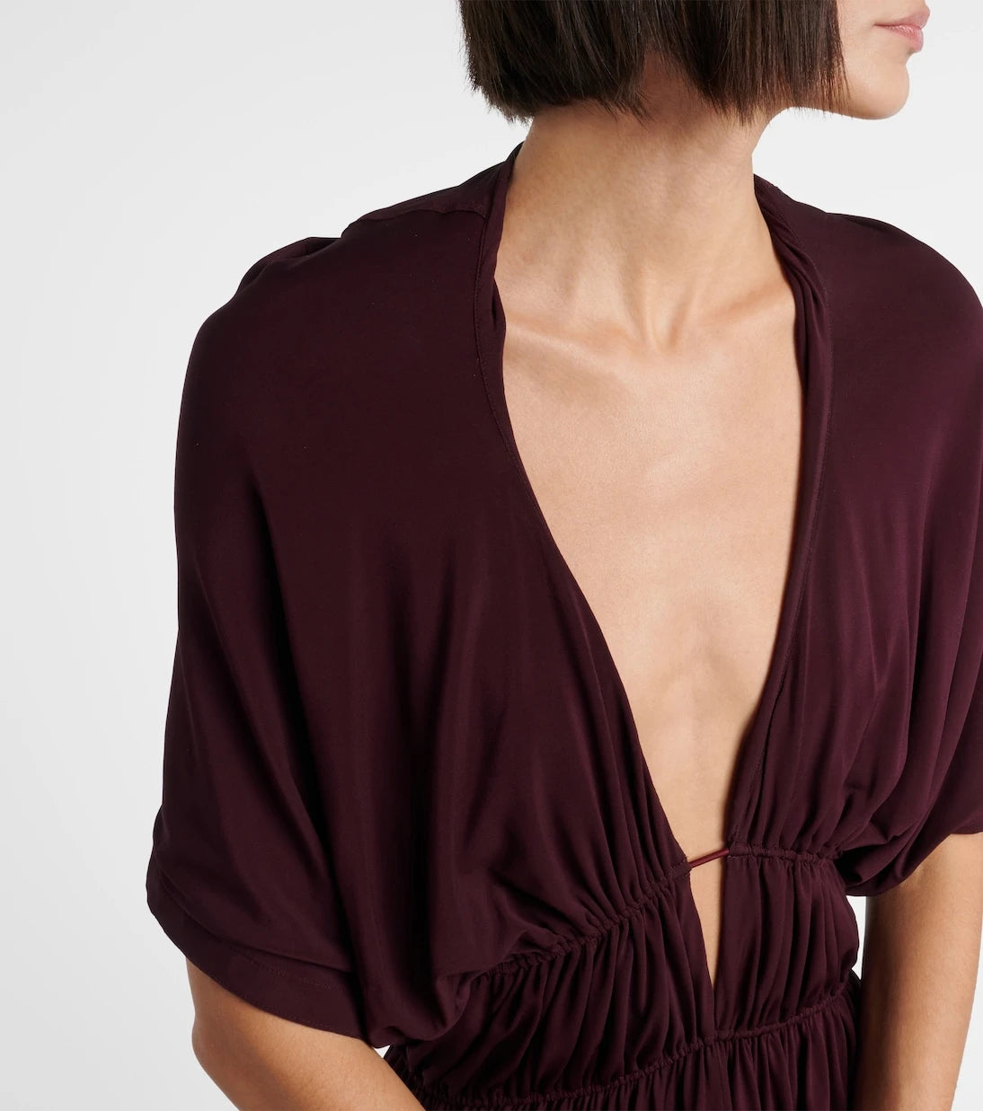 Alaïa - Gathered open-back minidress