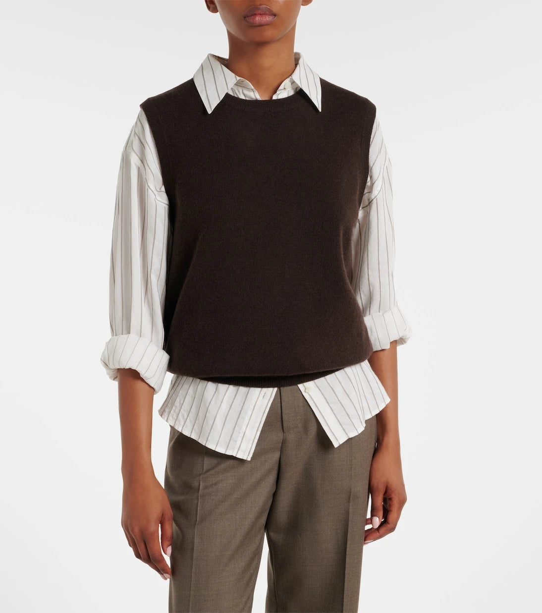 Jardin des Orangers - Wool and cashmere tank top