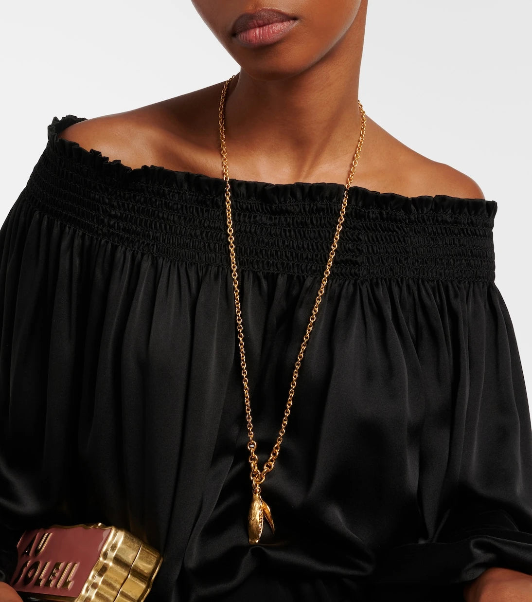 Chloé - Faux pearl-embellished chain necklace