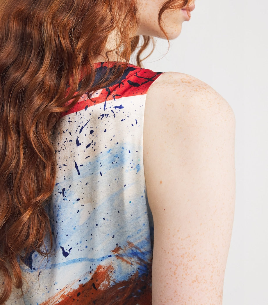 Silk Munir Midi Dress