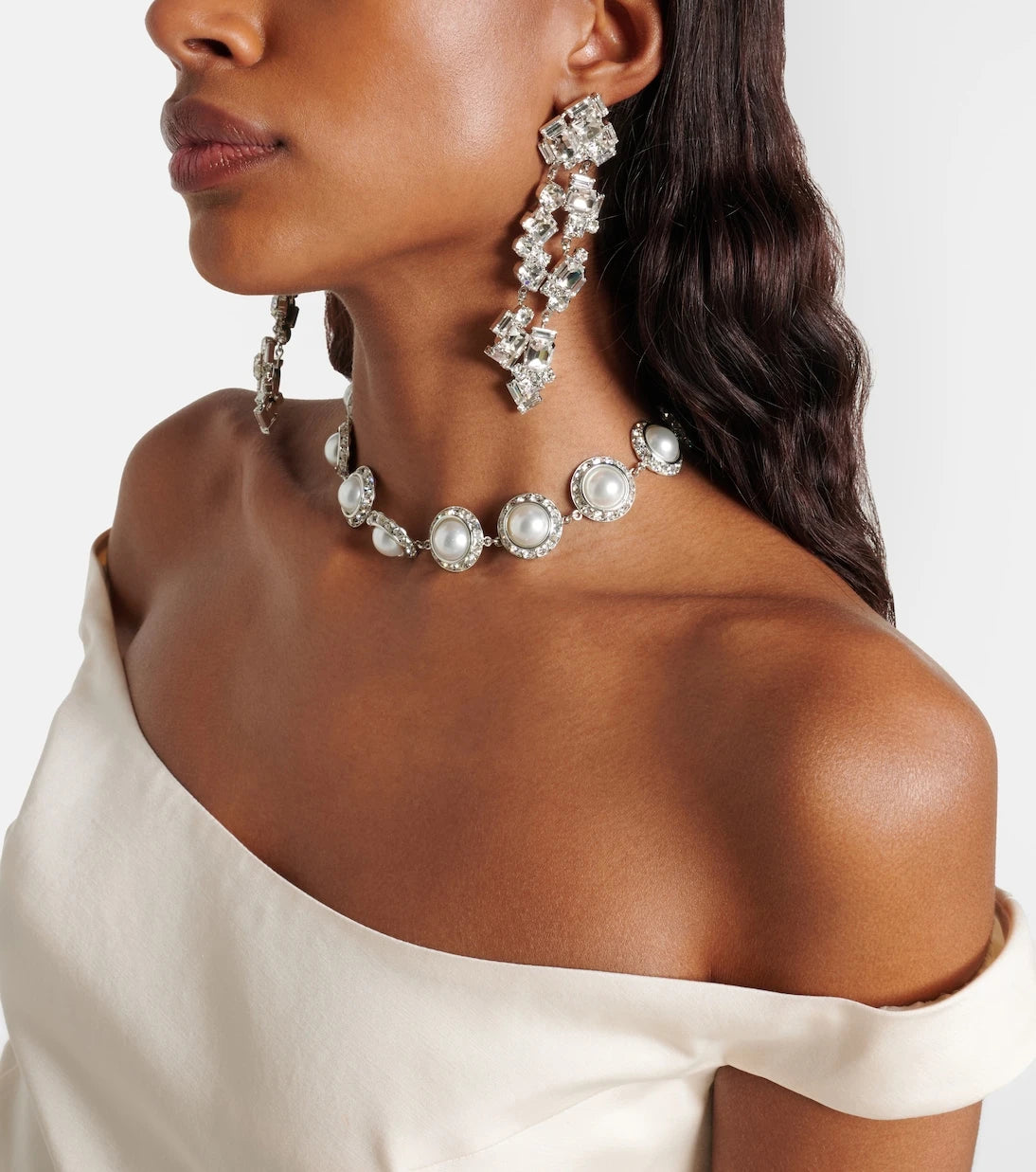 Magda Butrym - Crystal-embellished drop earrings