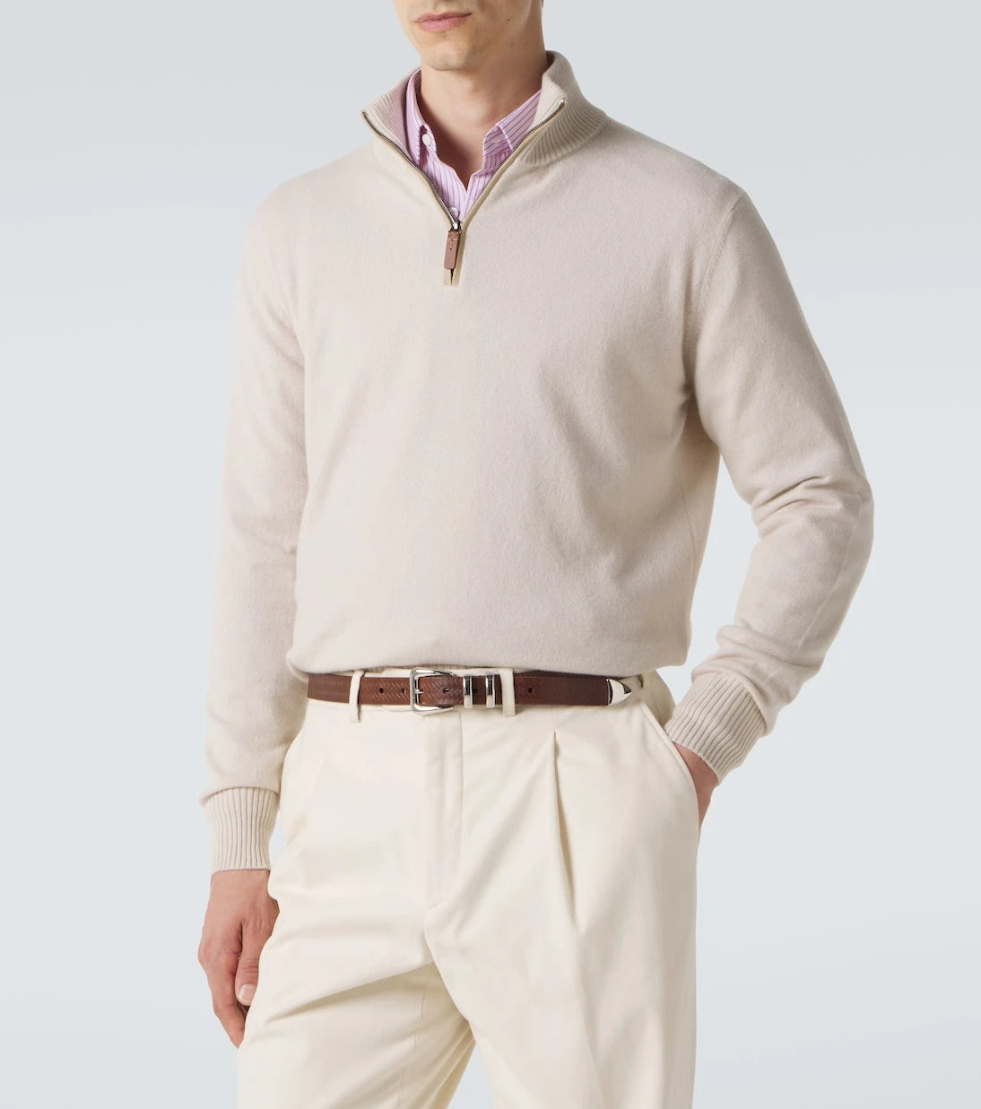 Tod's - Cashmere half-zip sweater