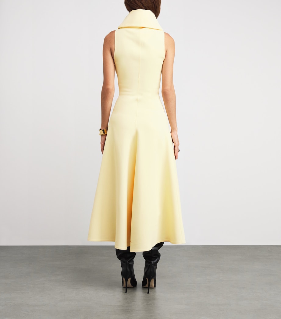 Jacquemus Yellow The Triangle Midi Dress