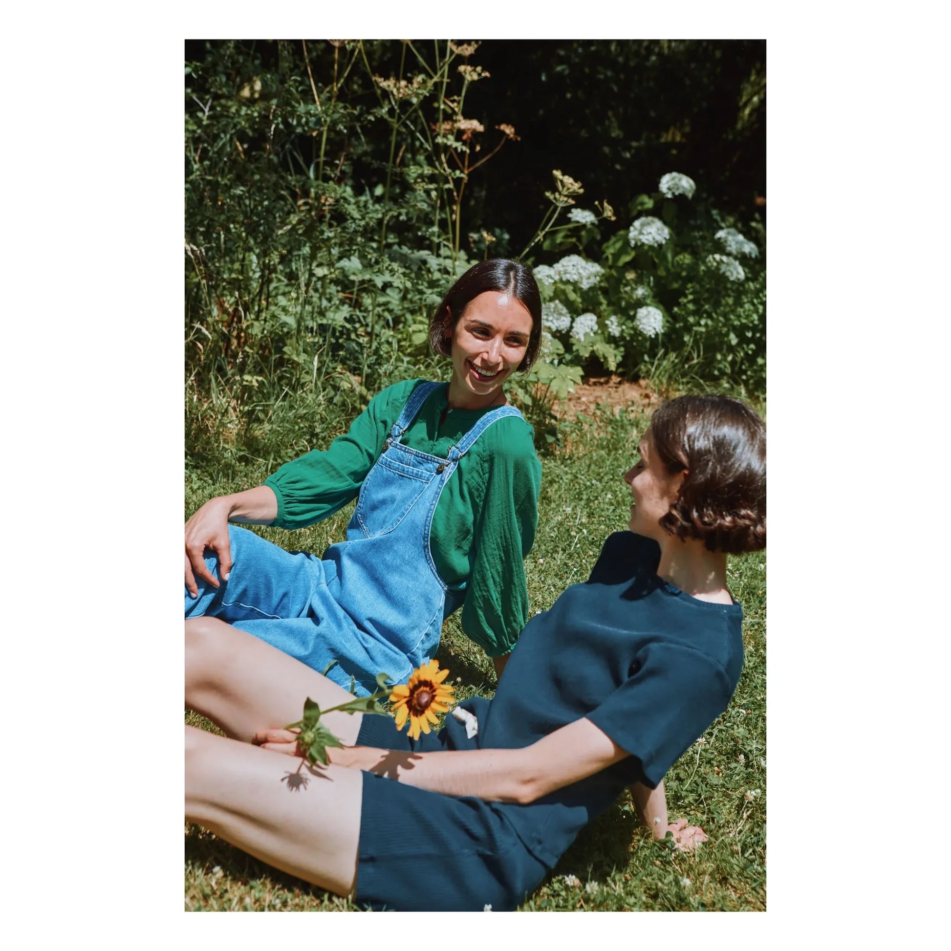 Poudre Organic - Hydrangea shorts | Navy blue