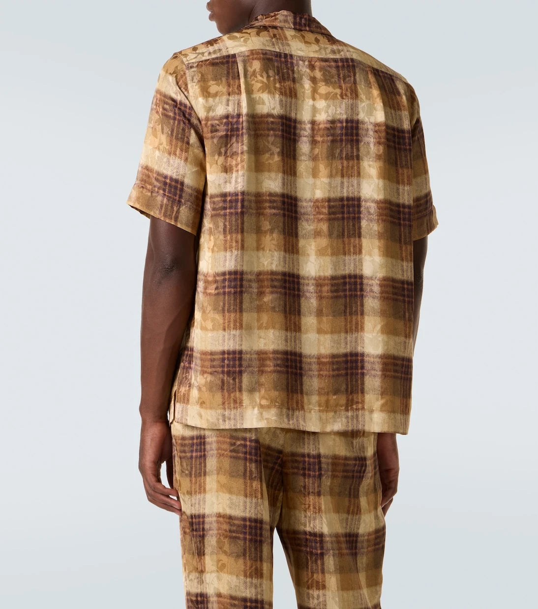 Dries Van Noten - Checked jacquard bowling shirt
