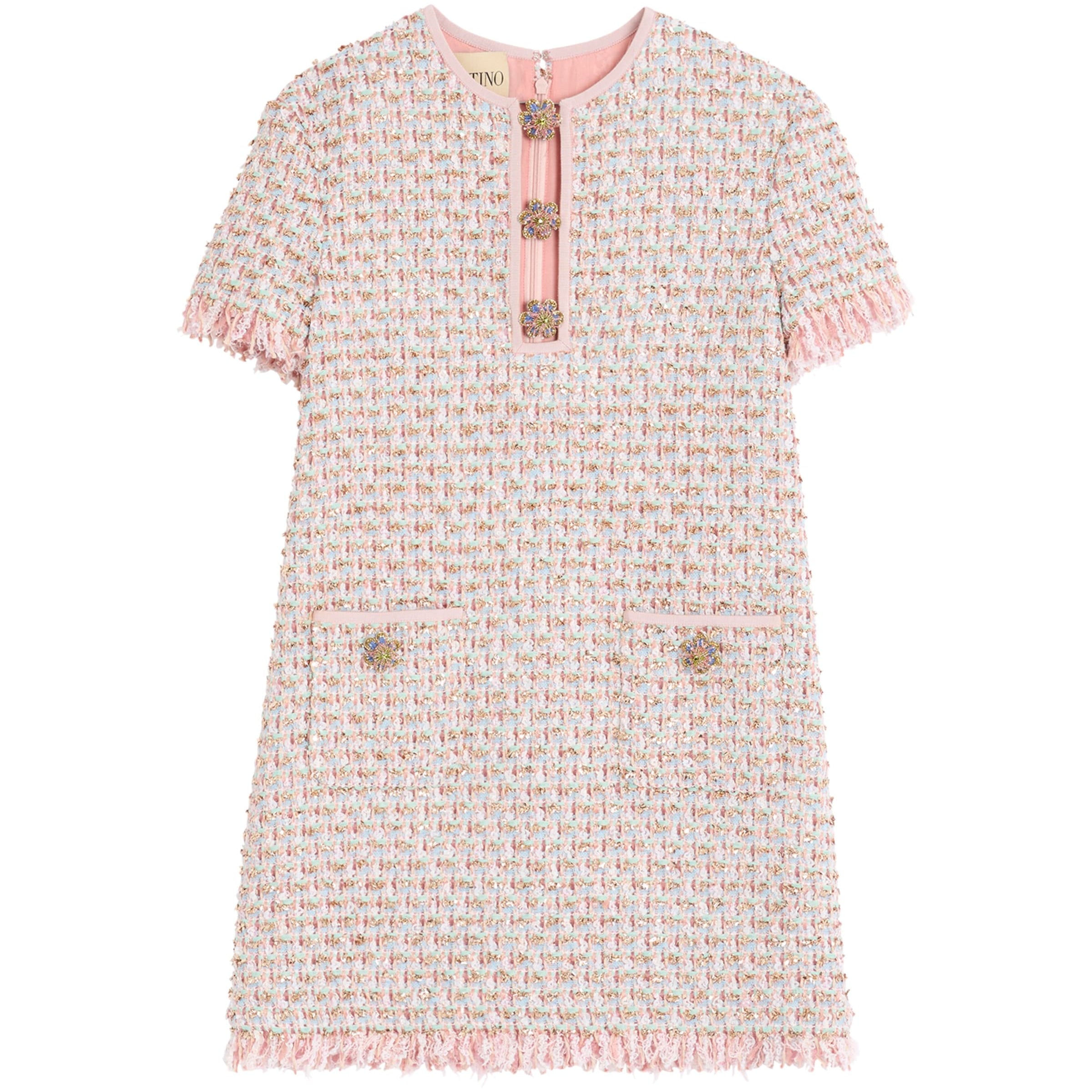 Valentino Multi Tweed Mini Dress