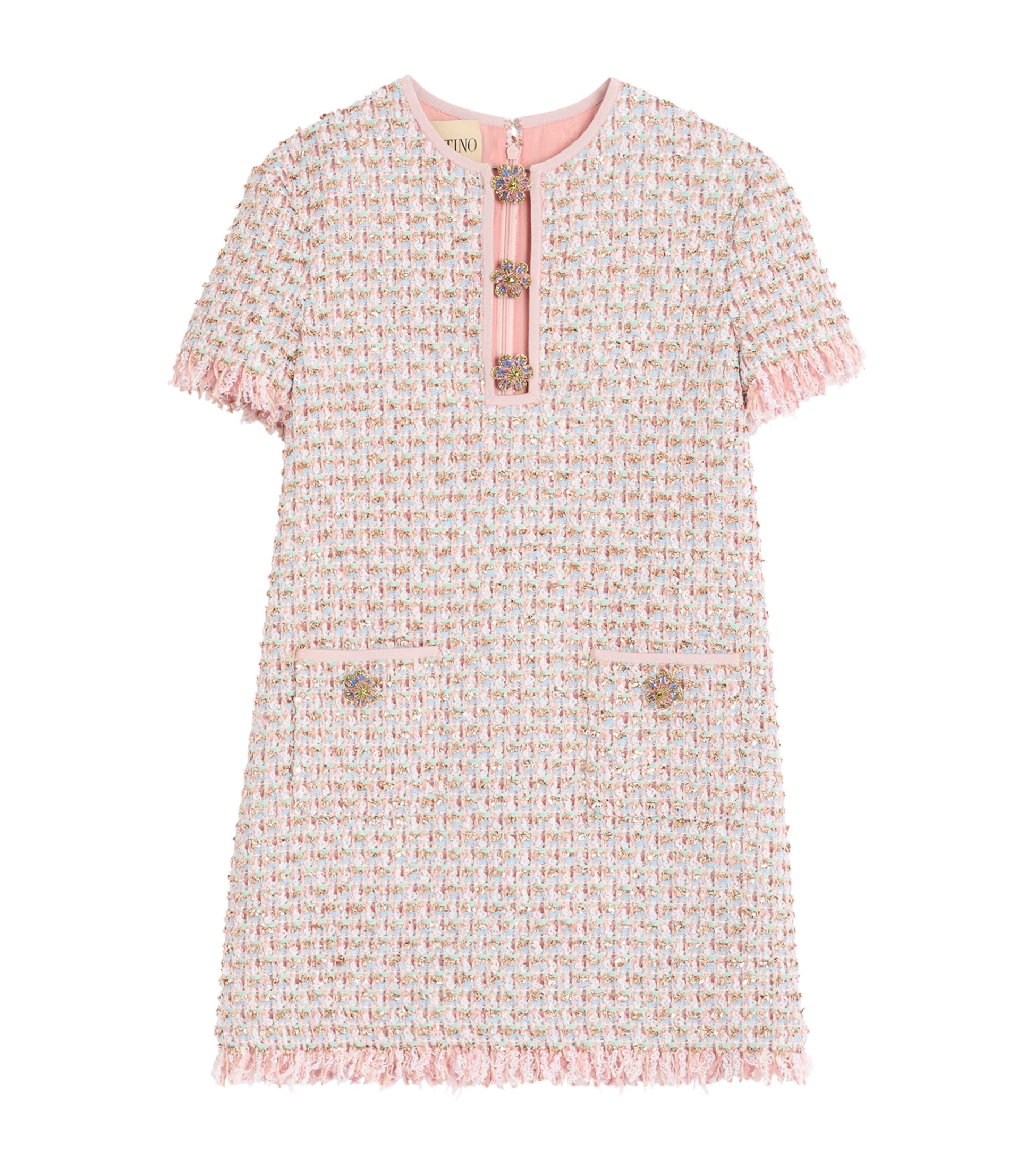 Valentino Multi Tweed Mini Dress