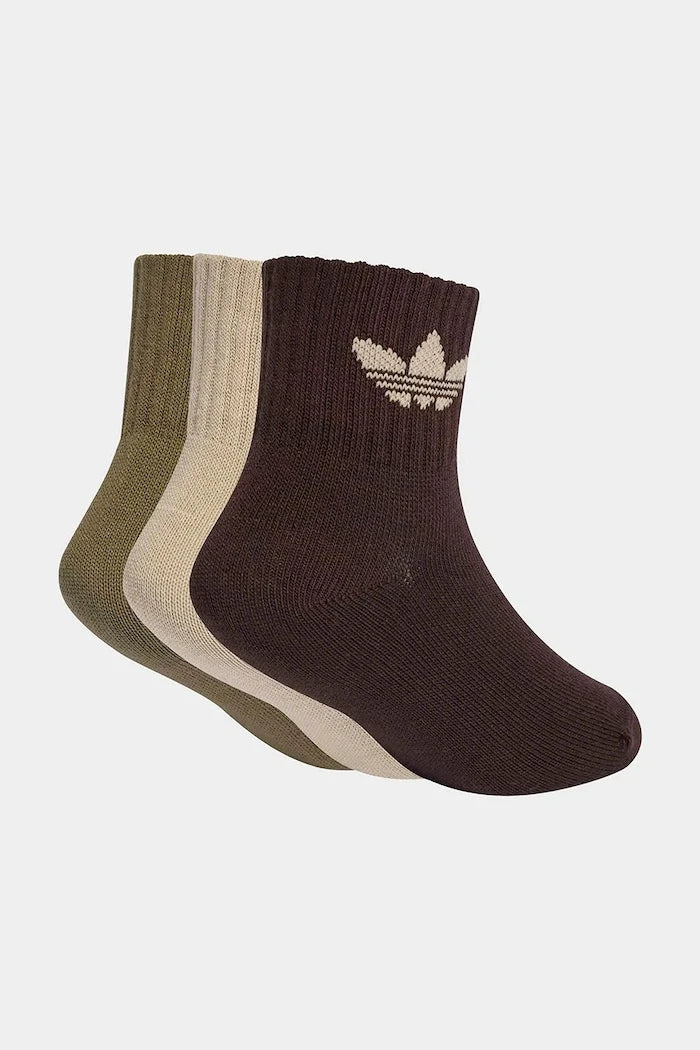 Pamuklu çocuk çorapları adidas Originals (3 çift)