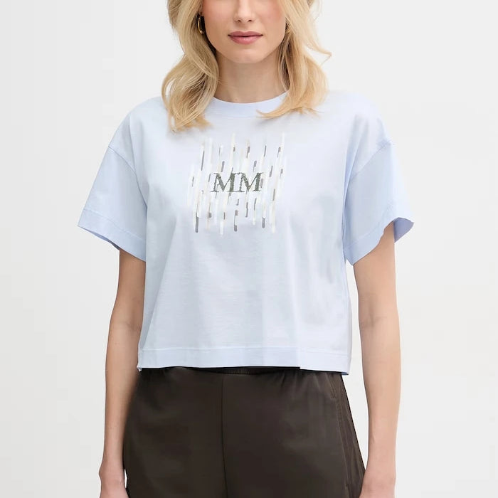 MM by Max Mara pamuklu kadın tişört FUNALE