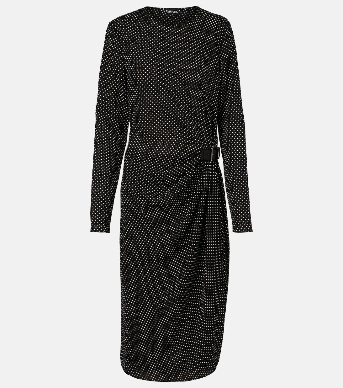 Tom Ford - Polka-dot silk midi dress