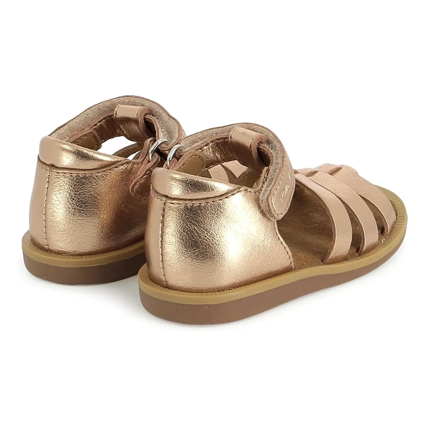 Pom d'Api - Air Pur Strap Metallic Sandals | Copper red
