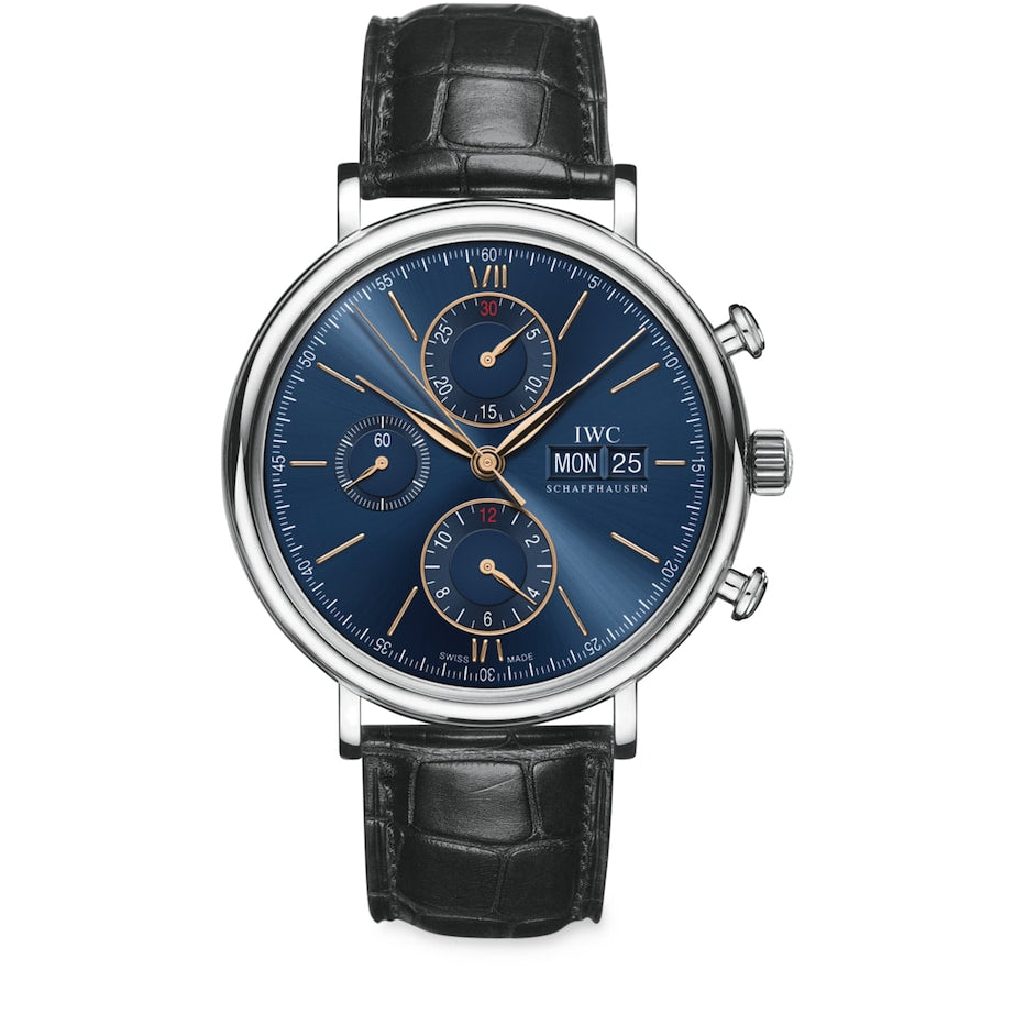 Stainless Steel Portofino Chronograph Watch 42mm