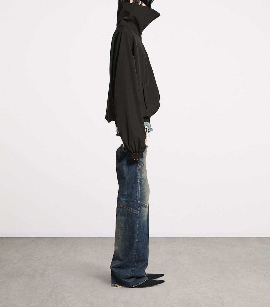 Balenciaga Black Oversized Logo Track Jacket