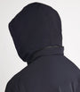 Giorgio Armani Blue Padded Pea Coat