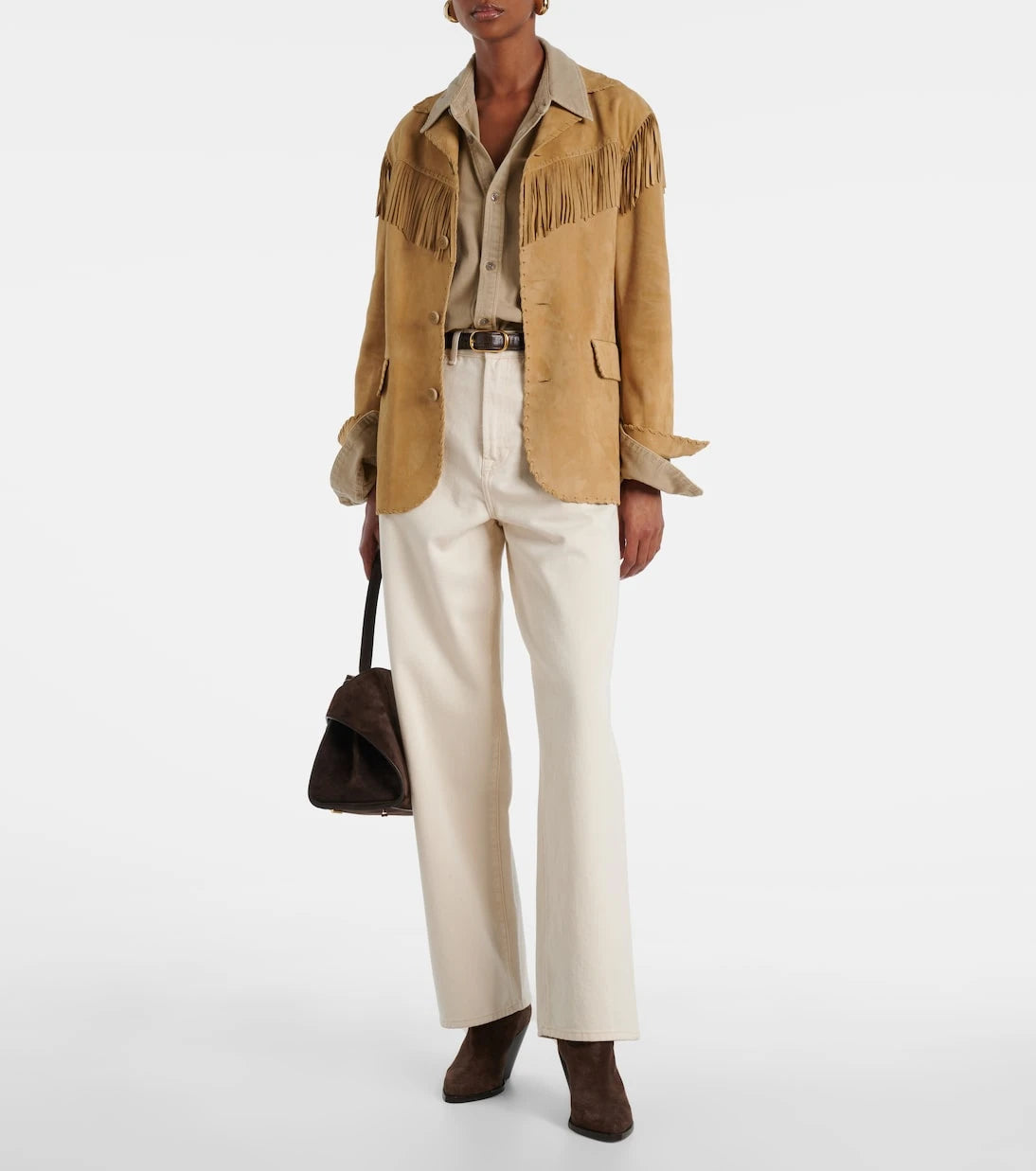 Ralph Lauren Collection - جاكيت رايلاند شمواه مزين بالأهداب