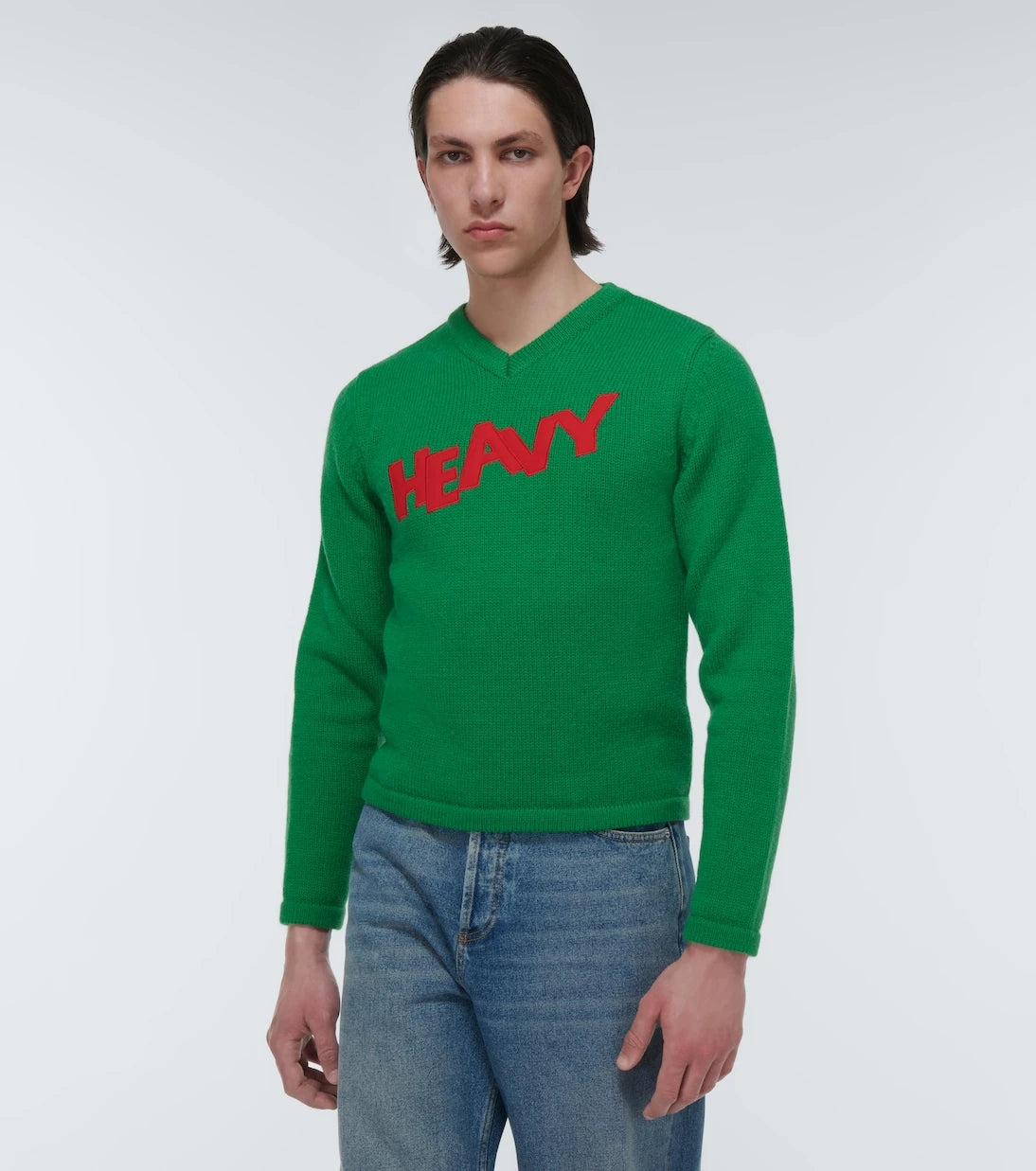ERL - Embroidered wool-blend sweater