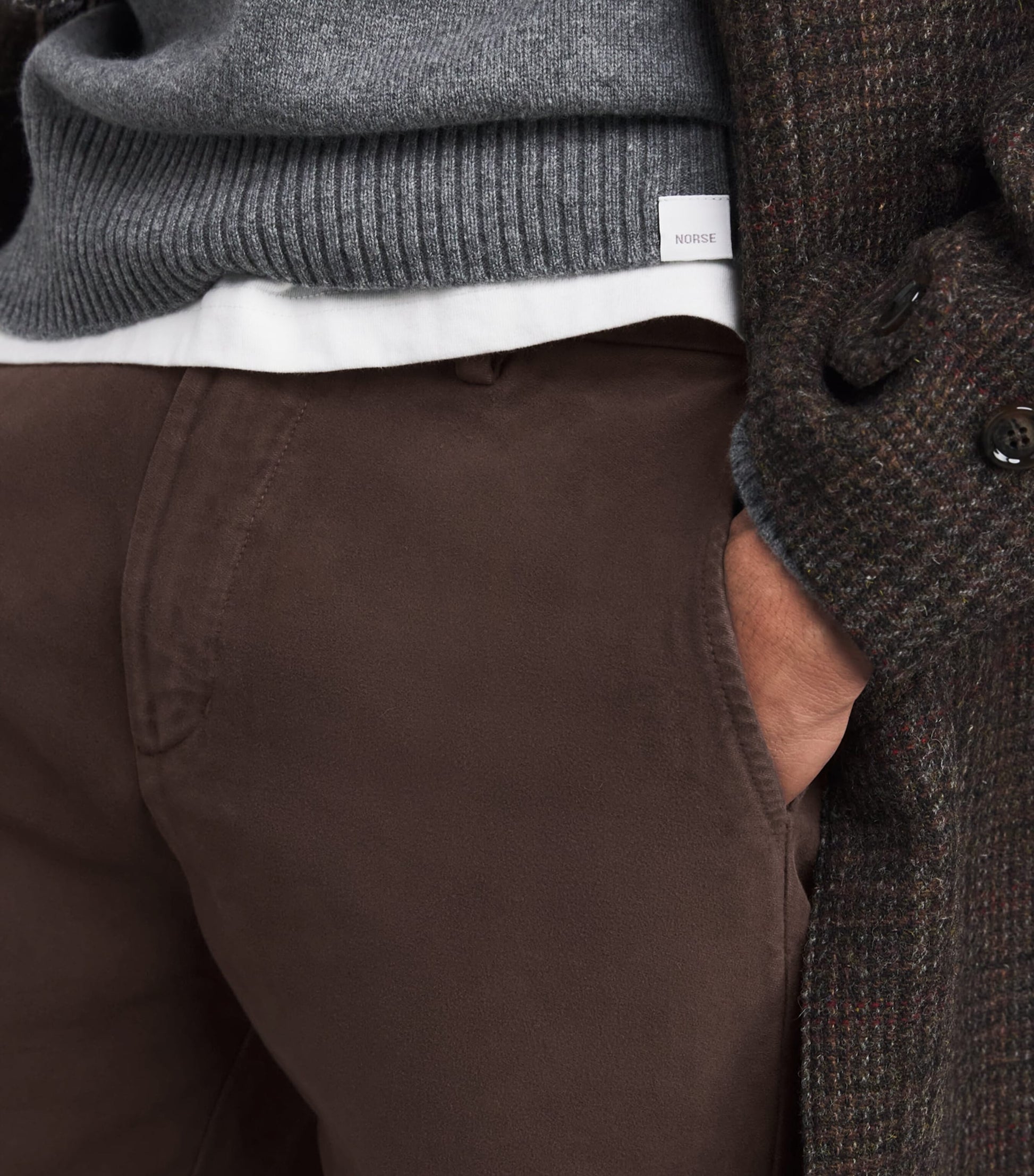 Cotton Flat Front Chinos