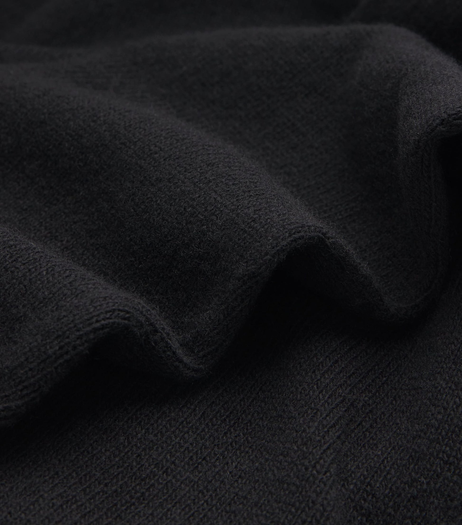 Black Wool-Cashmere Rollneck Sweater