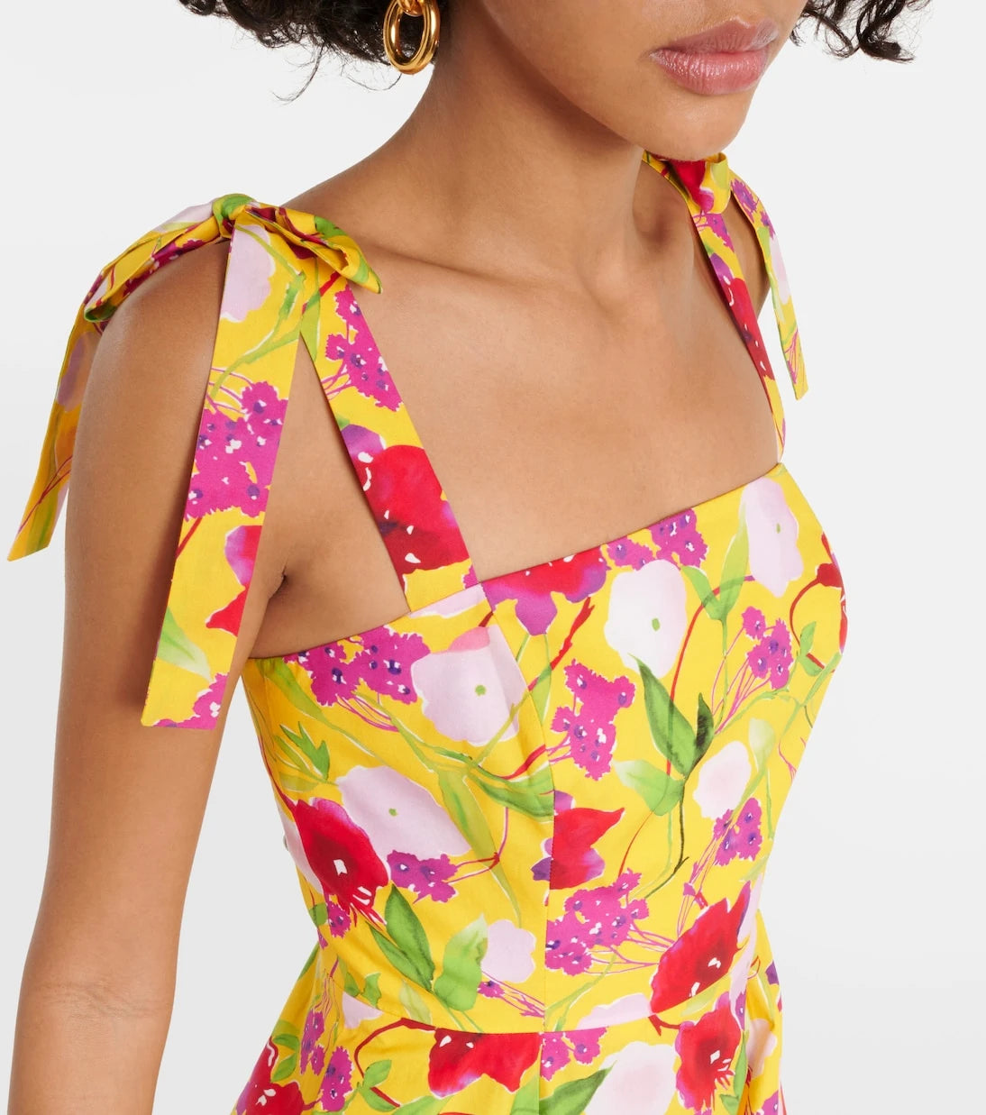 Carolina Herrera - Floral cotton midi dress