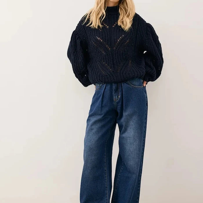 BIZUU kadın wide leg jean LEYLA