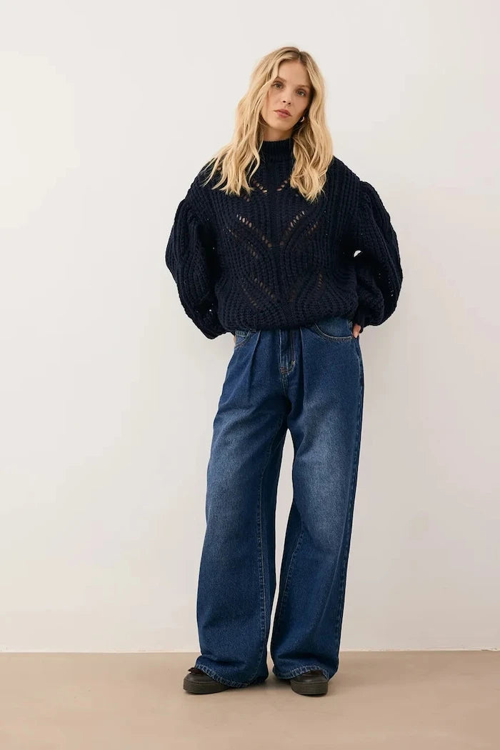 BIZUU kadın wide leg jean LEYLA