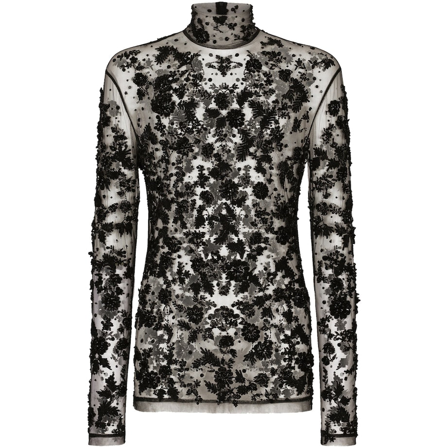 Dolce & Gabbana Embellished Long-Sleeve T-Shirt