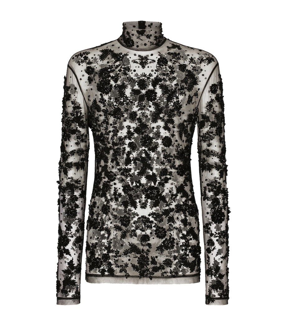 Dolce & Gabbana Embellished Long-Sleeve T-Shirt