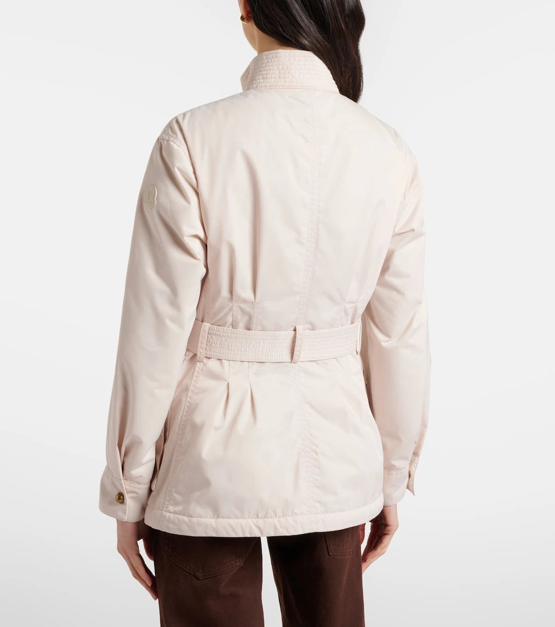 Moncler - Maitake leather-trimmed jacket