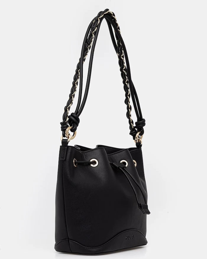 HUGO чанта дамска от имитация на кожа Ilary_Drawstring