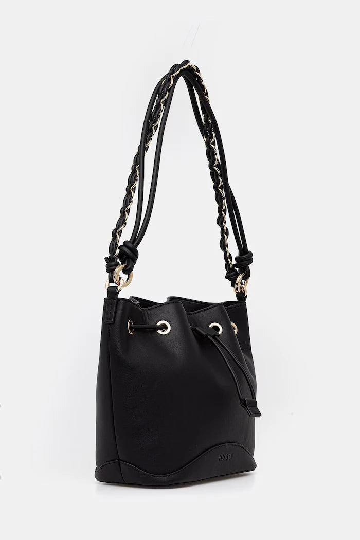 HUGO чанта дамска от имитация на кожа Ilary_Drawstring