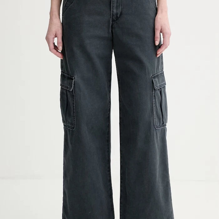 Levi's панталон дамски от памук SUPERLOW LOOSE CARGO ND