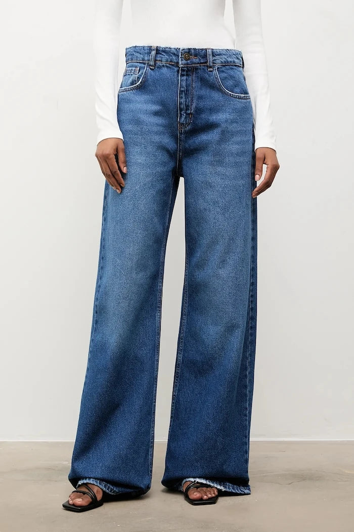 Answear.LAB дънки wide leg дамски