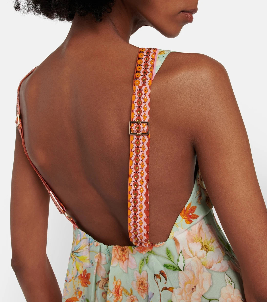 Camilla - Embellished silk minidress