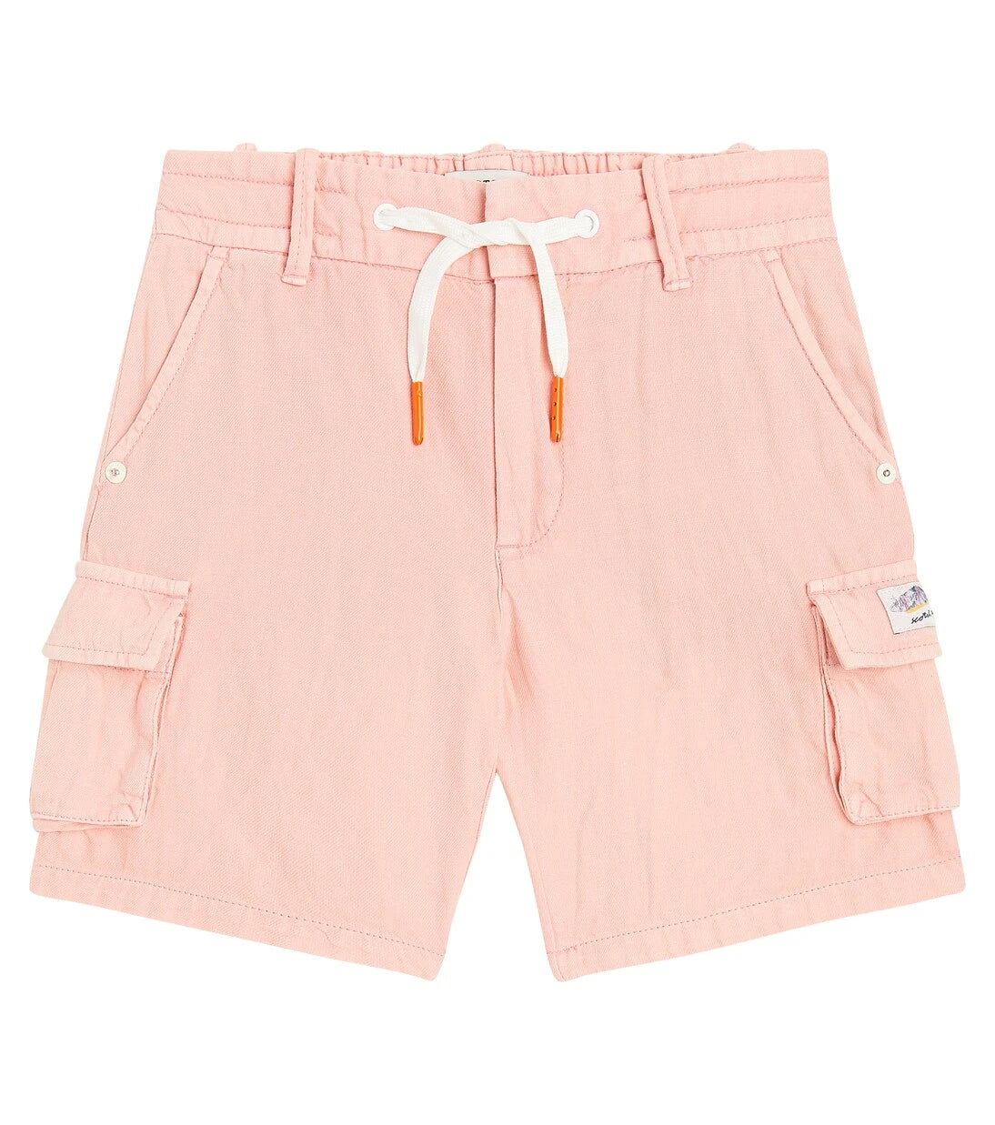 Scotch & Soda Kids - Cotton and linen cargo shorts