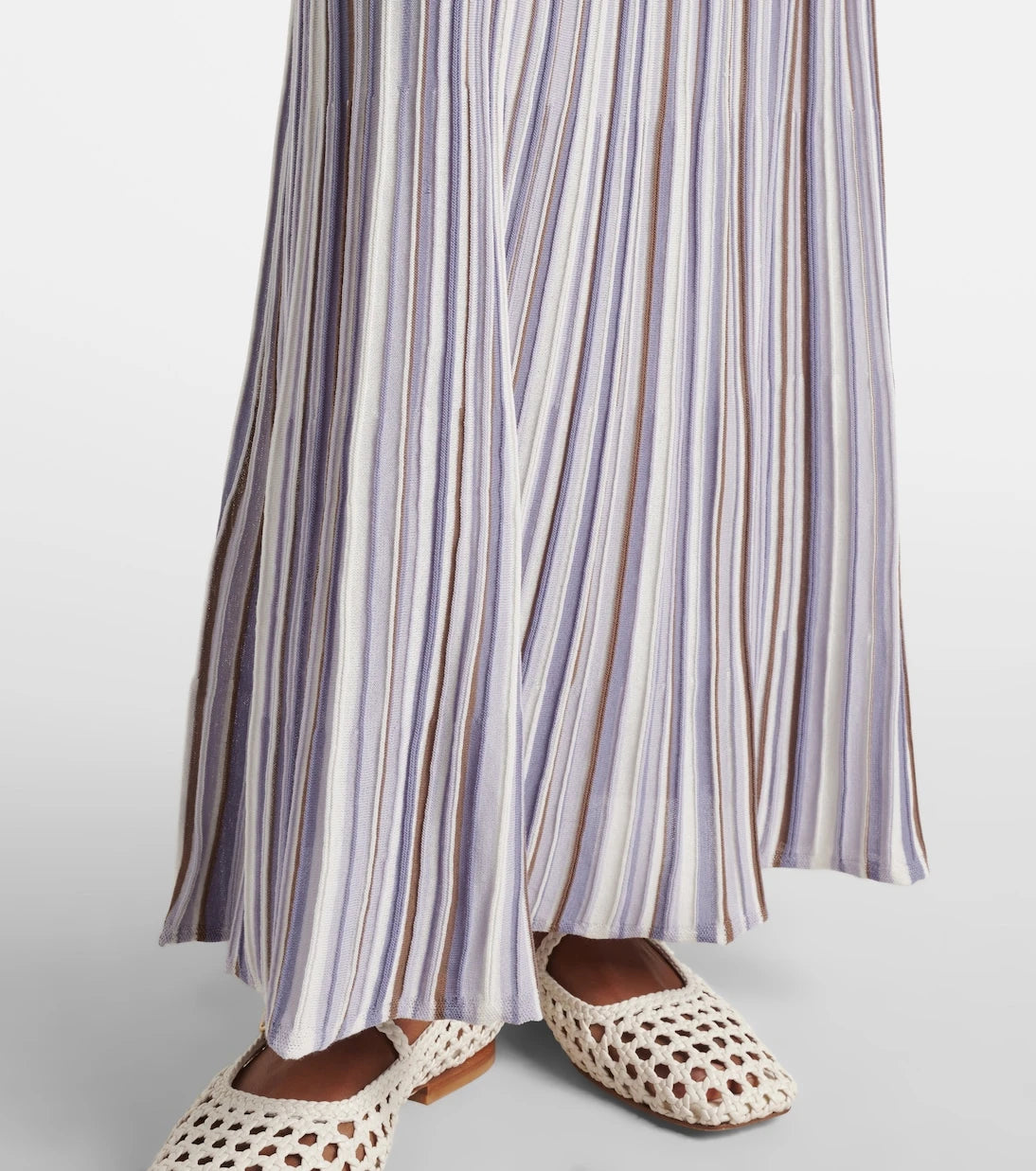 Faithfull - Citara striped cotton-blend maxi skirt