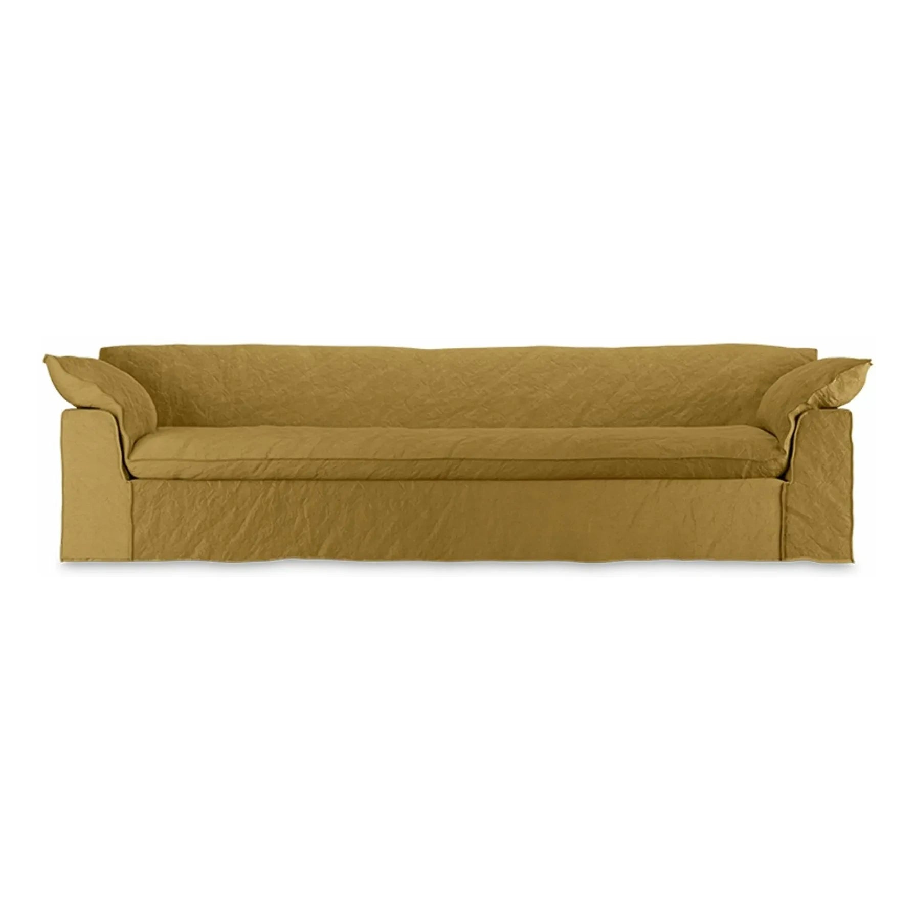 HKliving - 4-seater linen sofa Nomad | Ochre
