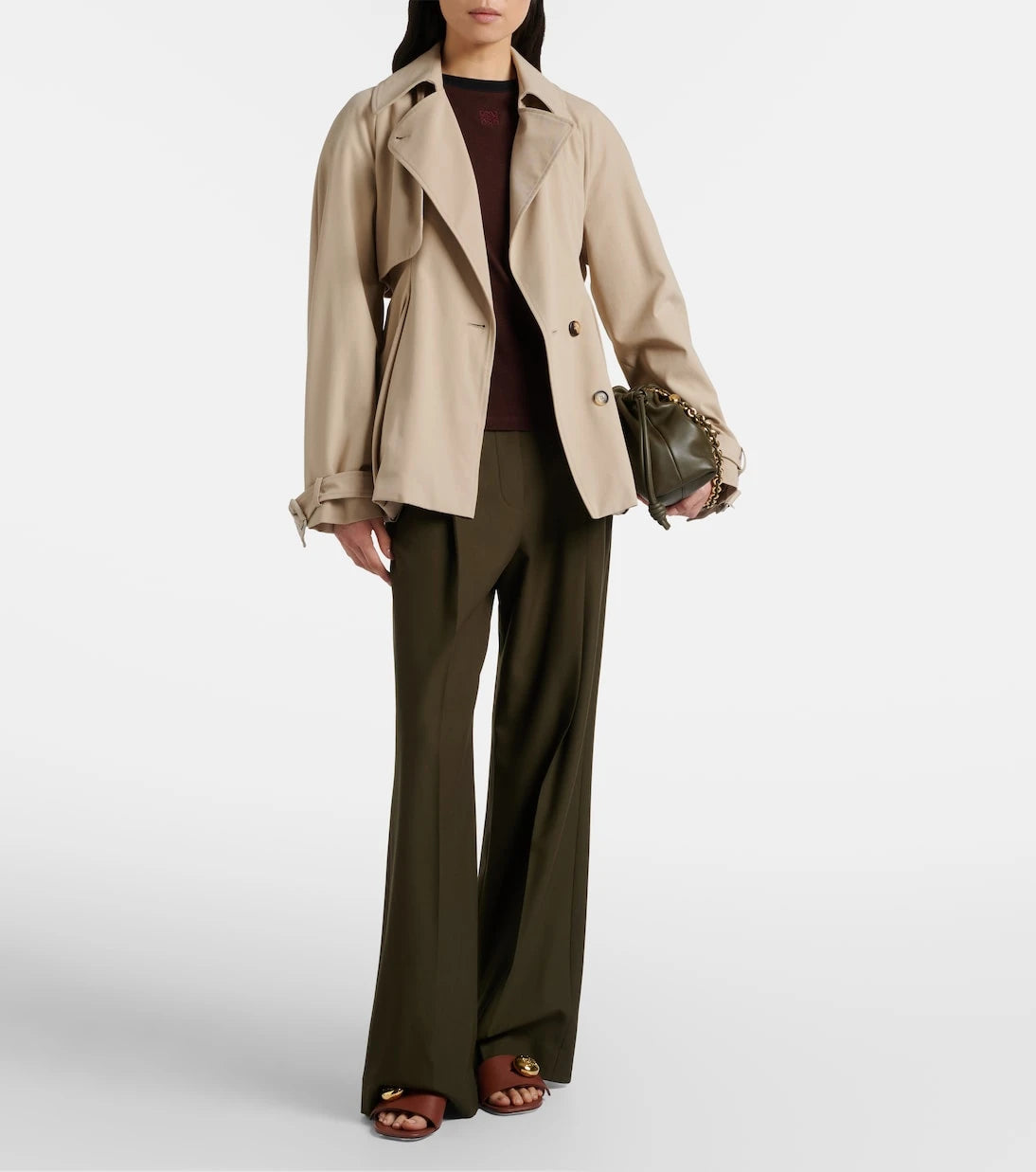 Loewe - Pebble Anagram leather mules