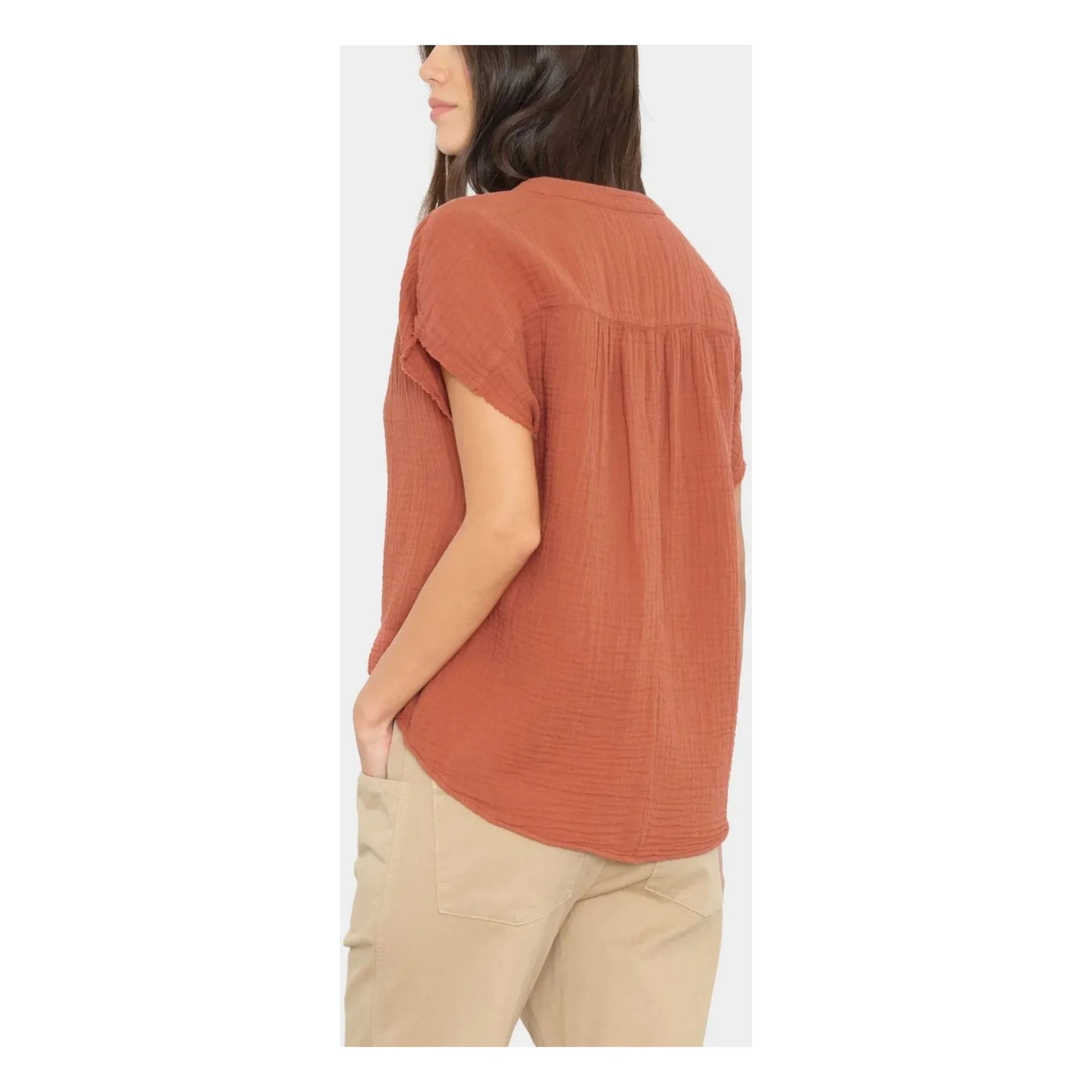 Xirena - Kane Cotton blouse | Rust