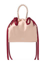 Jimmy Choo Mini Satin Bow-Detail Drawstring Bag