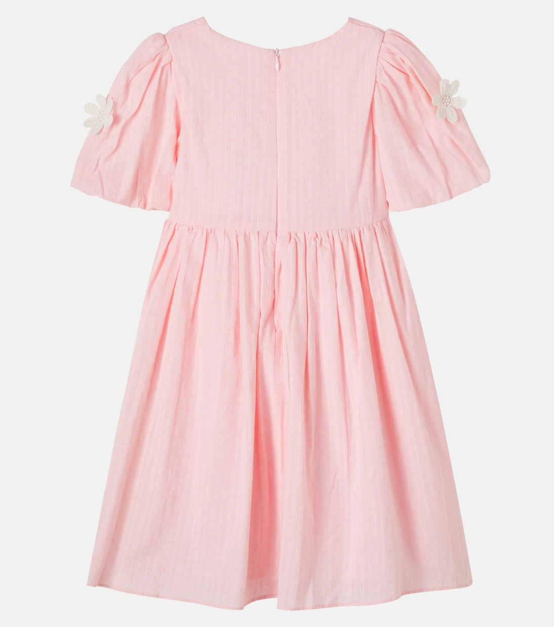 Patachou - Floral-appliqué cotton dress