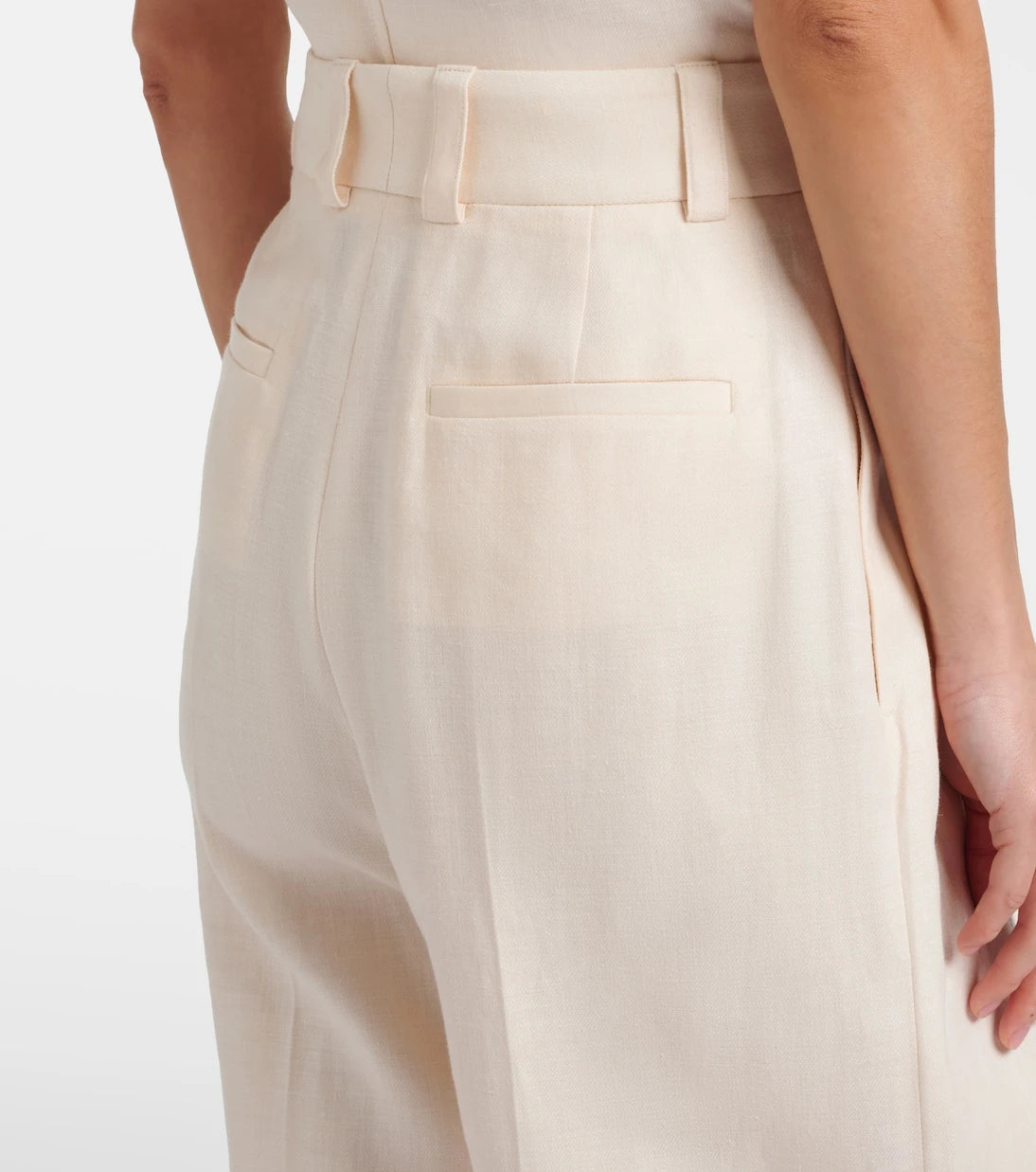 Loro Piana - Lodger linen and wool wide-leg pants